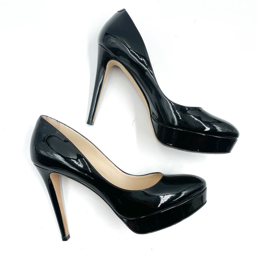 Jimmy Choo Black Patent Leather Platform Pumps